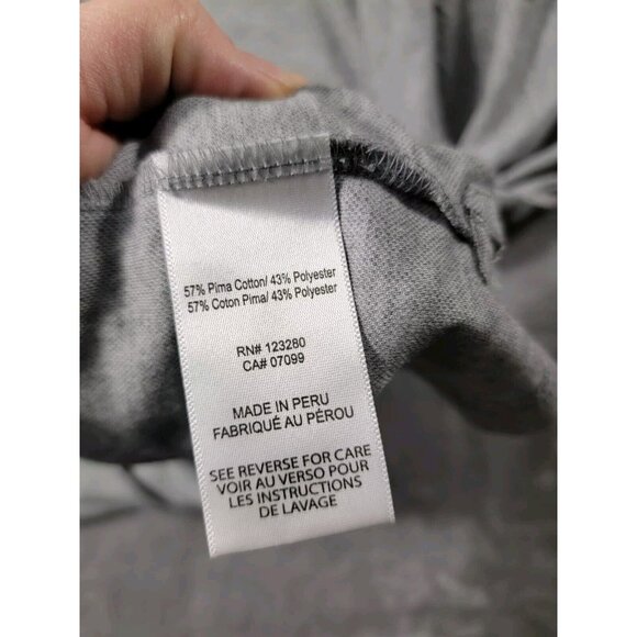 Travis Mathew Polo Shirt XL Heather Gray Short Sleeve, front pocket, Casual‎ - Picture 6 of 7